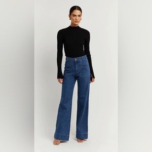 DISSH PERI DARK BLUE WIDE LEG DENIM
